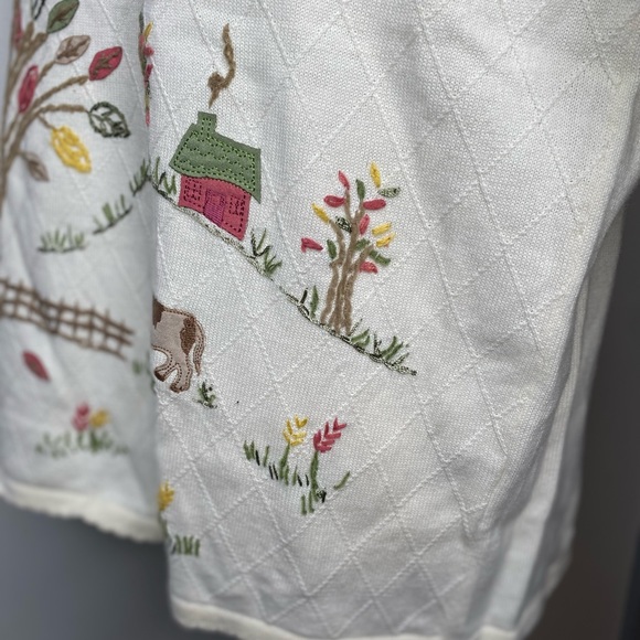 NWT Alfred Dunner Vintage Farm Cottagecore Sweater - Picture 5 of 8